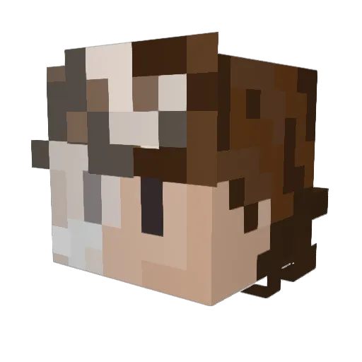 sleepySully Minecraft avatar head, 3D render