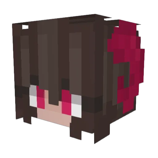 sleepy_hoe Minecraft avatar head, 3D render