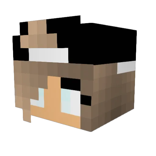 sleepy_yuma Minecraft avatar head, 3D render