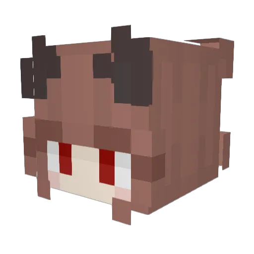 sleepyanna Minecraft avatar head, 3D render