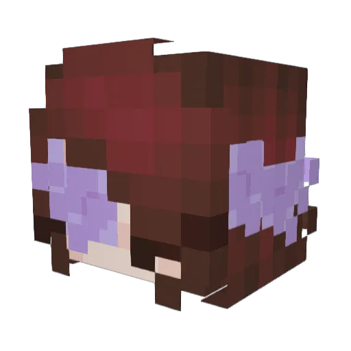 sleepyblossomxb Minecraft avatar head, 3D render