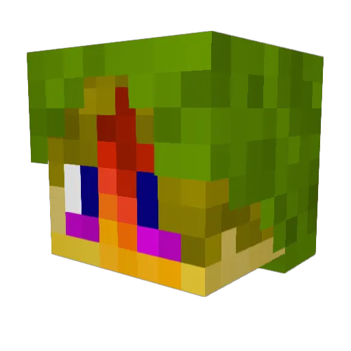 sleepydips Minecraft avatar head, 3D render
