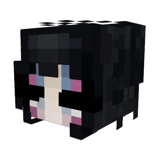 sleepygothgirl Minecraft avatar head, 3D render