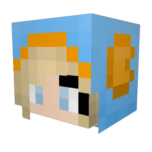 sleepyhalley Minecraft avatar head, 3D render