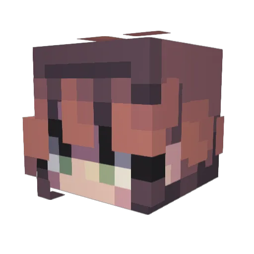 sleepyheadb Minecraft avatar head, 3D render