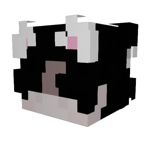 sleepyio Minecraft avatar head, 3D render