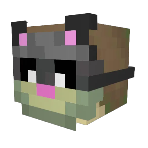 sleepyitachi Minecraft avatar head, 3D render