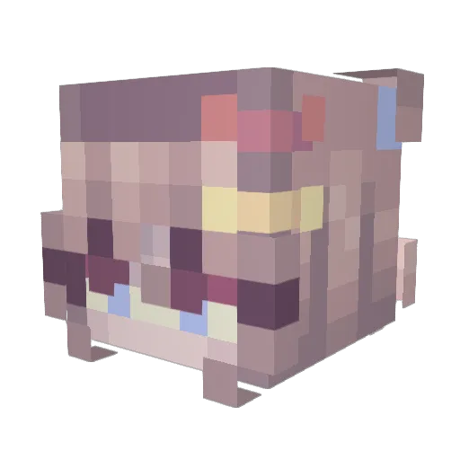 sleepykhal Minecraft avatar head, 3D render