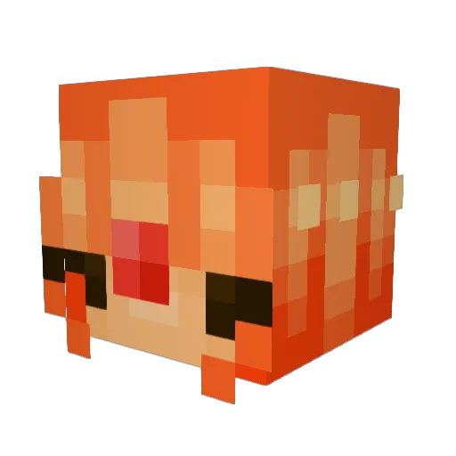 sleepyleo Minecraft avatar head, 3D render