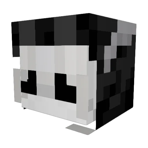 sleepyless Minecraft avatar head, 3D render