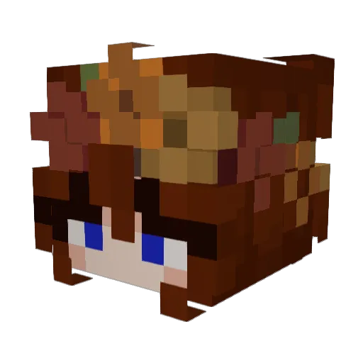 sleepyley Minecraft avatar head, 3D render