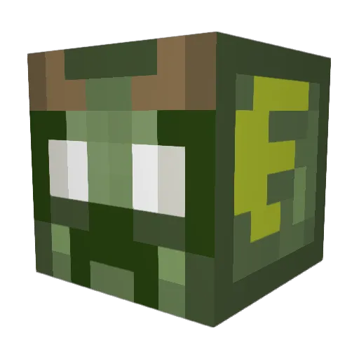 sleepymerm Minecraft avatar head, 3D render