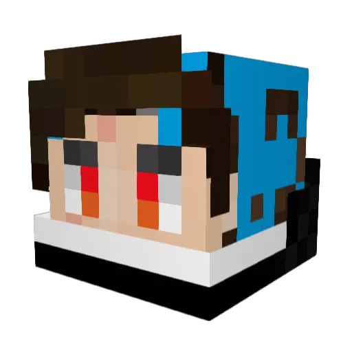 sleepynocturnal Minecraft avatar head, 3D render