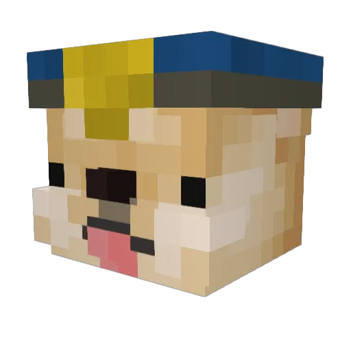 sleepypanda1204 Minecraft avatar head, 3D render