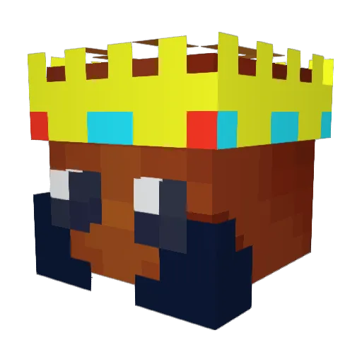 sleepypeet Minecraft avatar head, 3D render
