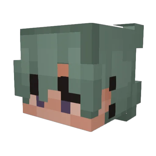 sleepysabbs Minecraft avatar head, 3D render