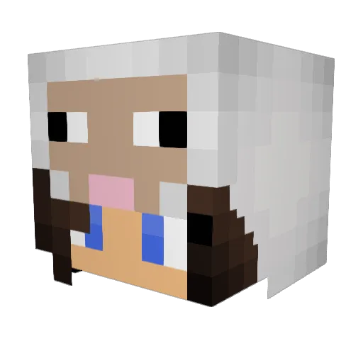 sleepysheep1030 Minecraft avatar head, 3D render