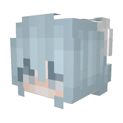 sleepyyoongles Minecraft avatar head, 3D render