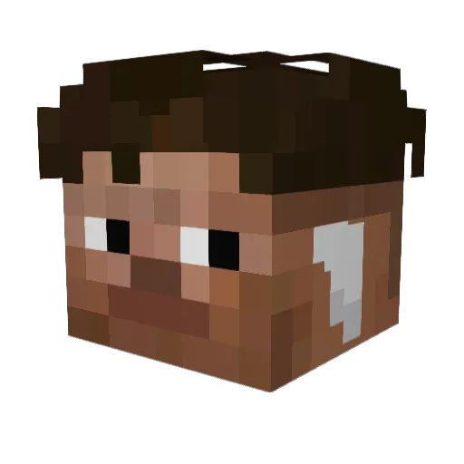 sleepyyybtw Minecraft avatar head, 3D render