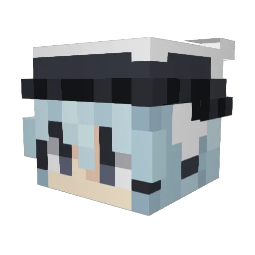 sleepyzwx Minecraft avatar head, 3D render