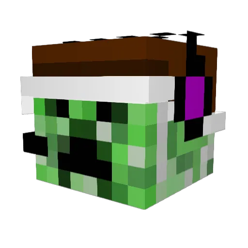 sleffe Minecraft avatar head, 3D render