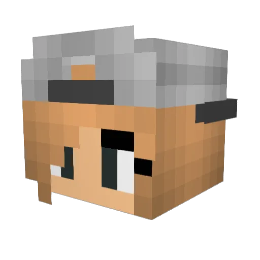sleighha Minecraft avatar head, 3D render