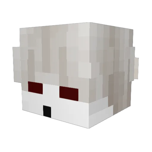 slekeY Minecraft avatar head, 3D render