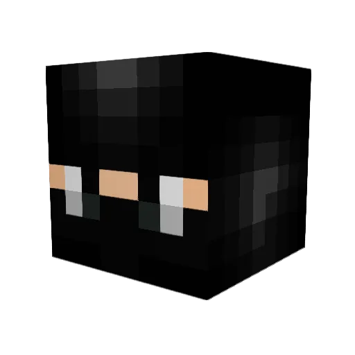 slender21421 Minecraft avatar head, 3D render