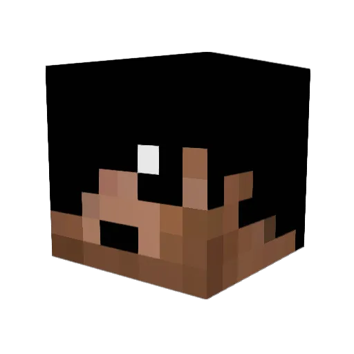 slender777777 Minecraft avatar head, 3D render