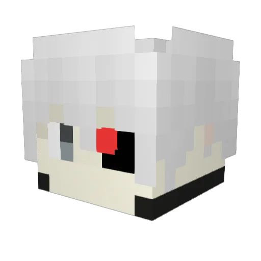 slenderaidan Minecraft avatar head, 3D render