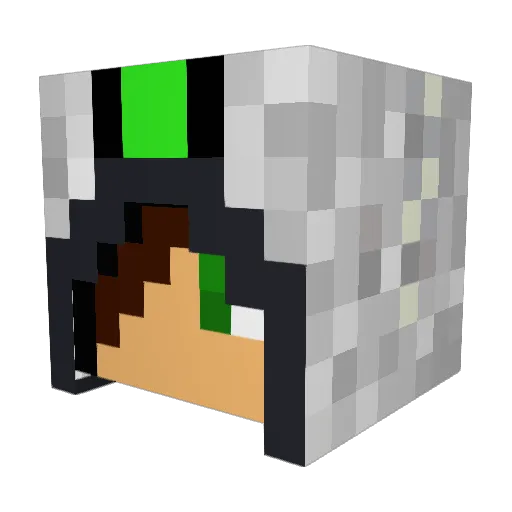 slenderman_585 Minecraft avatar head, 3D render