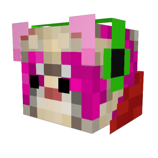 slendersean Minecraft avatar head, 3D render