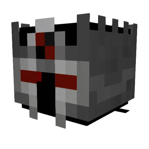 slenderstyle Minecraft avatar head, 3D render