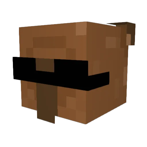 slendiie Minecraft avatar head, 3D render