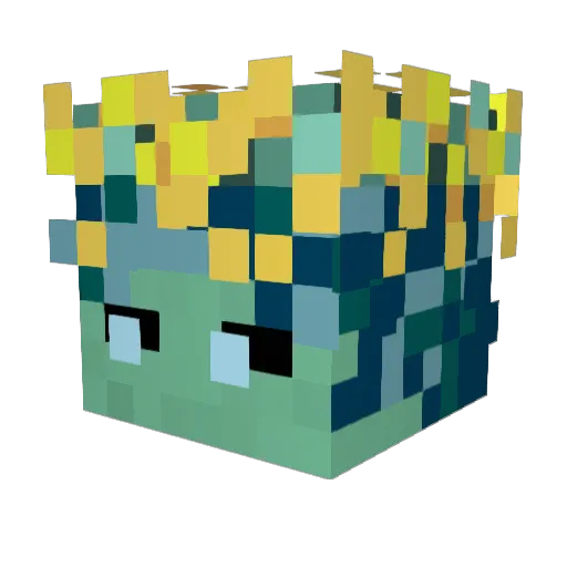 sletokor Minecraft avatar head, 3D render