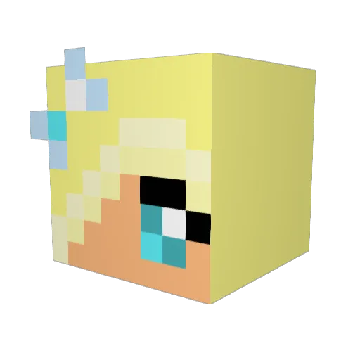 slh99 Minecraft avatar head, 3D render