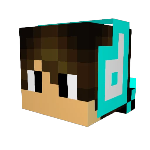 sli35 Minecraft avatar head, 3D render