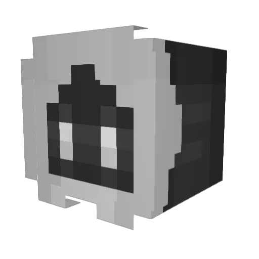 slicedmozzarella Minecraft avatar head, 3D render