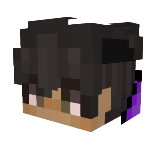 slicedzn Minecraft avatar head, 3D render