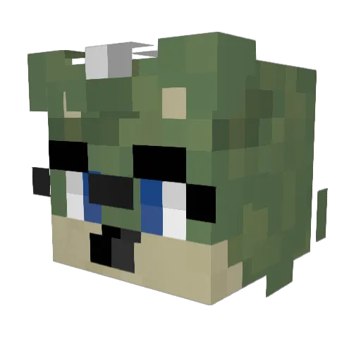 slicejosiah Minecraft avatar head, 3D render