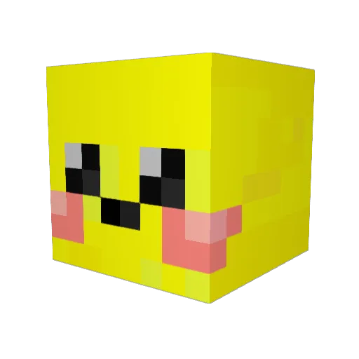 slicer27 Minecraft avatar head, 3D render