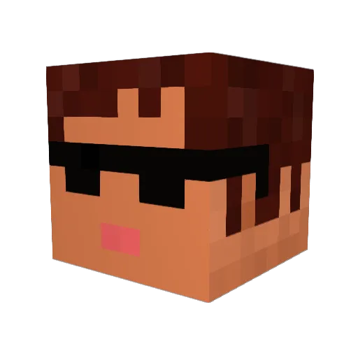 slick98x Minecraft avatar head, 3D render