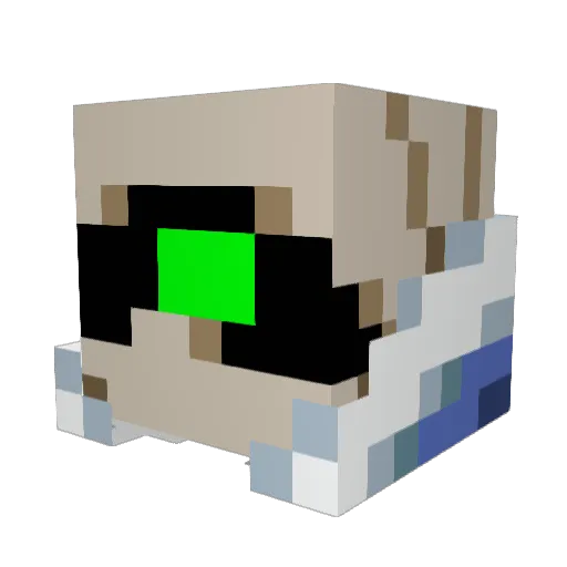 slickwillyt Minecraft avatar head, 3D render