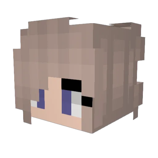 slidermm Minecraft avatar head, 3D render