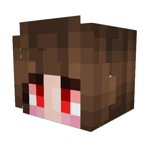 sligfter Minecraft avatar head, 3D render