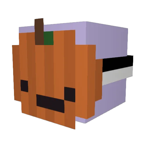 slight_light Minecraft avatar head, 3D render