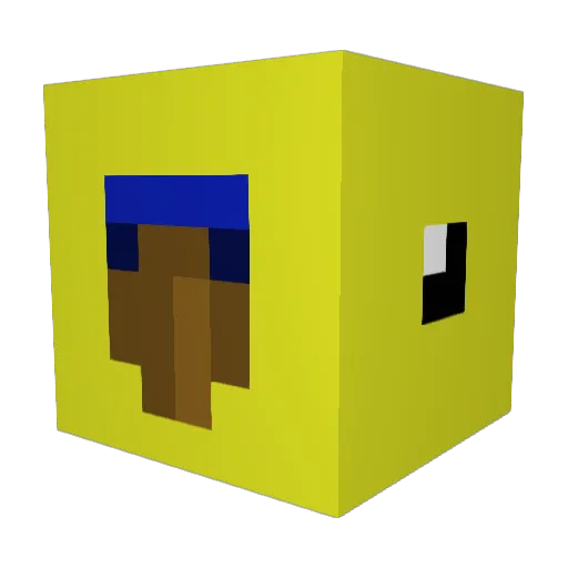 slightlycrimson Minecraft avatar head, 3D render