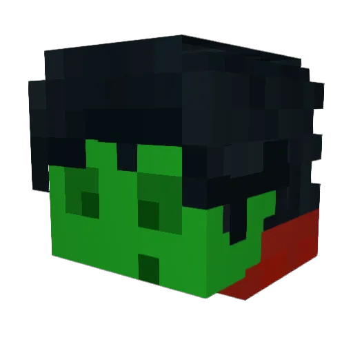 slijmerig136 Minecraft avatar head, 3D render