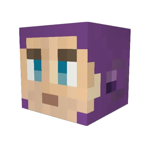 slikkjake Minecraft avatar head, 3D render