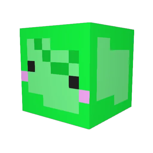 slime1738 Minecraft avatar head, 3D render